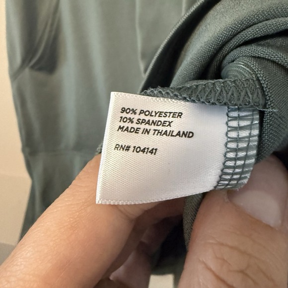 Lady Hagen‎ Dress Womens Medium Green Sleeveless Golf Activewear Zip Collar New - Picture 5 of 10